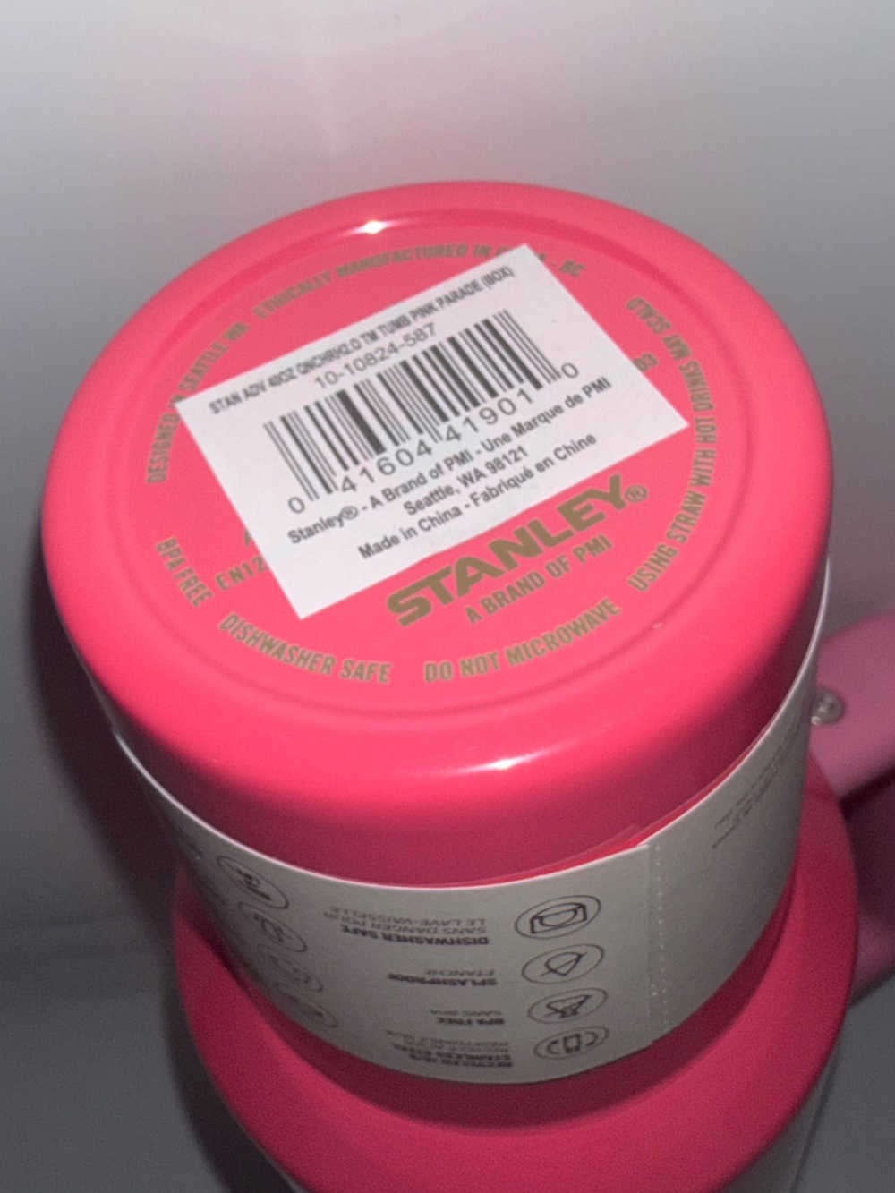 NWT Stanley Pink Parade Quencher H2.0 Tumbler with Straw 40 oz - Picture 5 of 5